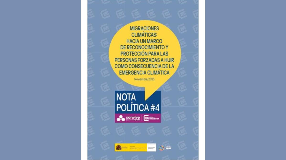portada nota política Caminando hacia un marco de reconocimiento y protección para las personas forzadas a huir como consecuencia de la emergencia climática.  