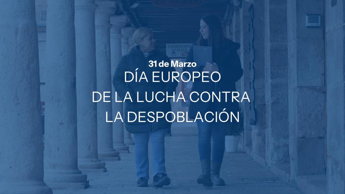 Día Europeo de la lucha contra la despoblación dos mujeres caminando