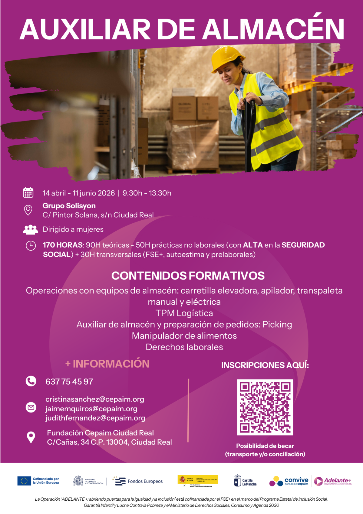 Auxiliar de Almacén en Ciudad Real