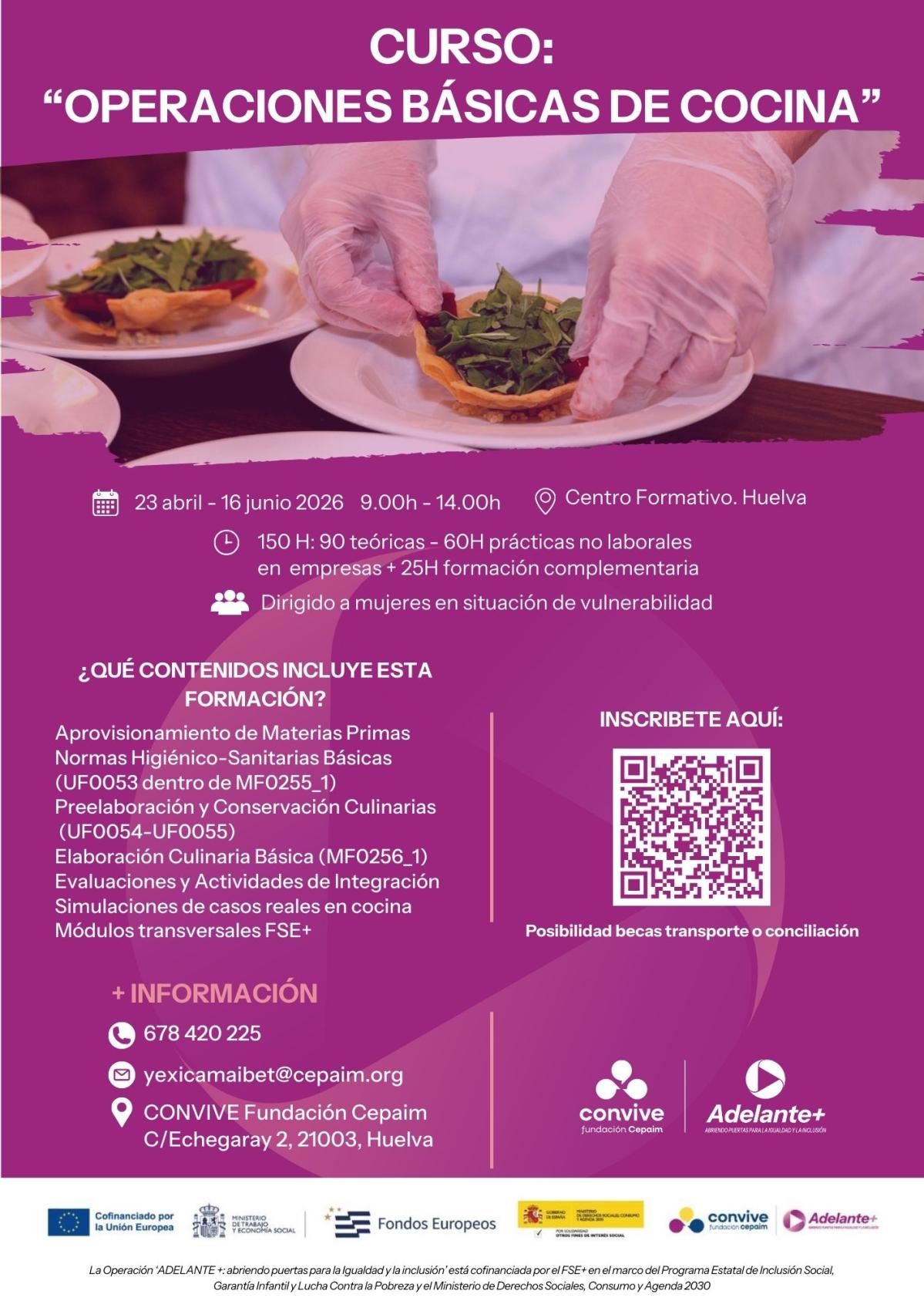 cartel curso de cocina