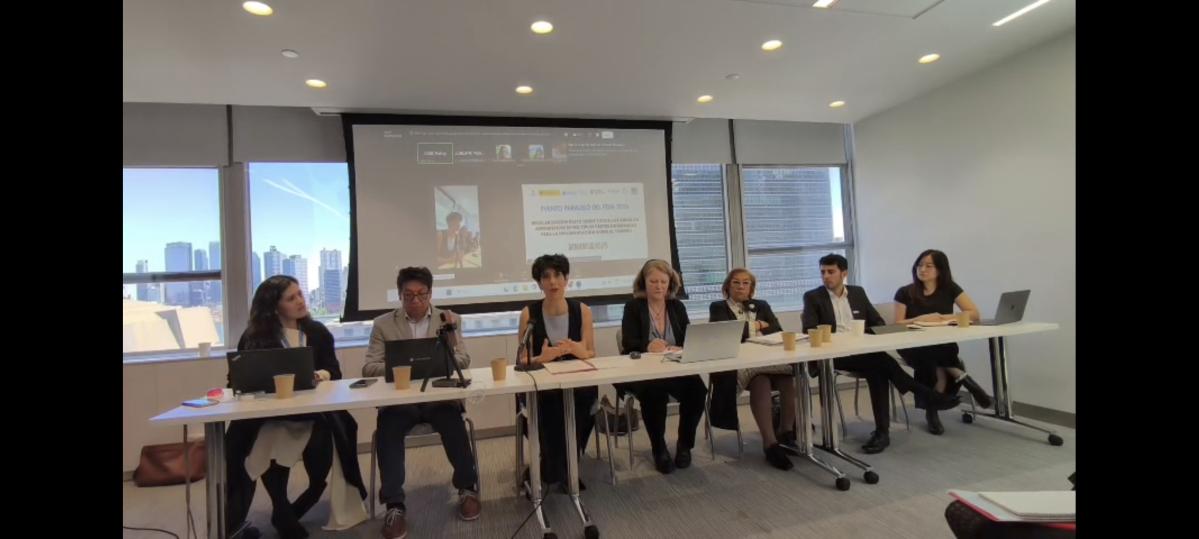 Mesa de trabajo con la Ministra  II  Foro Internacional de Examen de la Migración 2026 