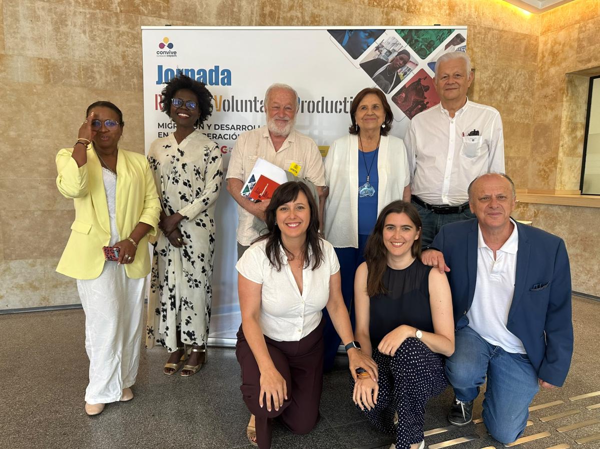 ornada sobre Migración y Desarrollo en la Cooperación Española en el photocall
