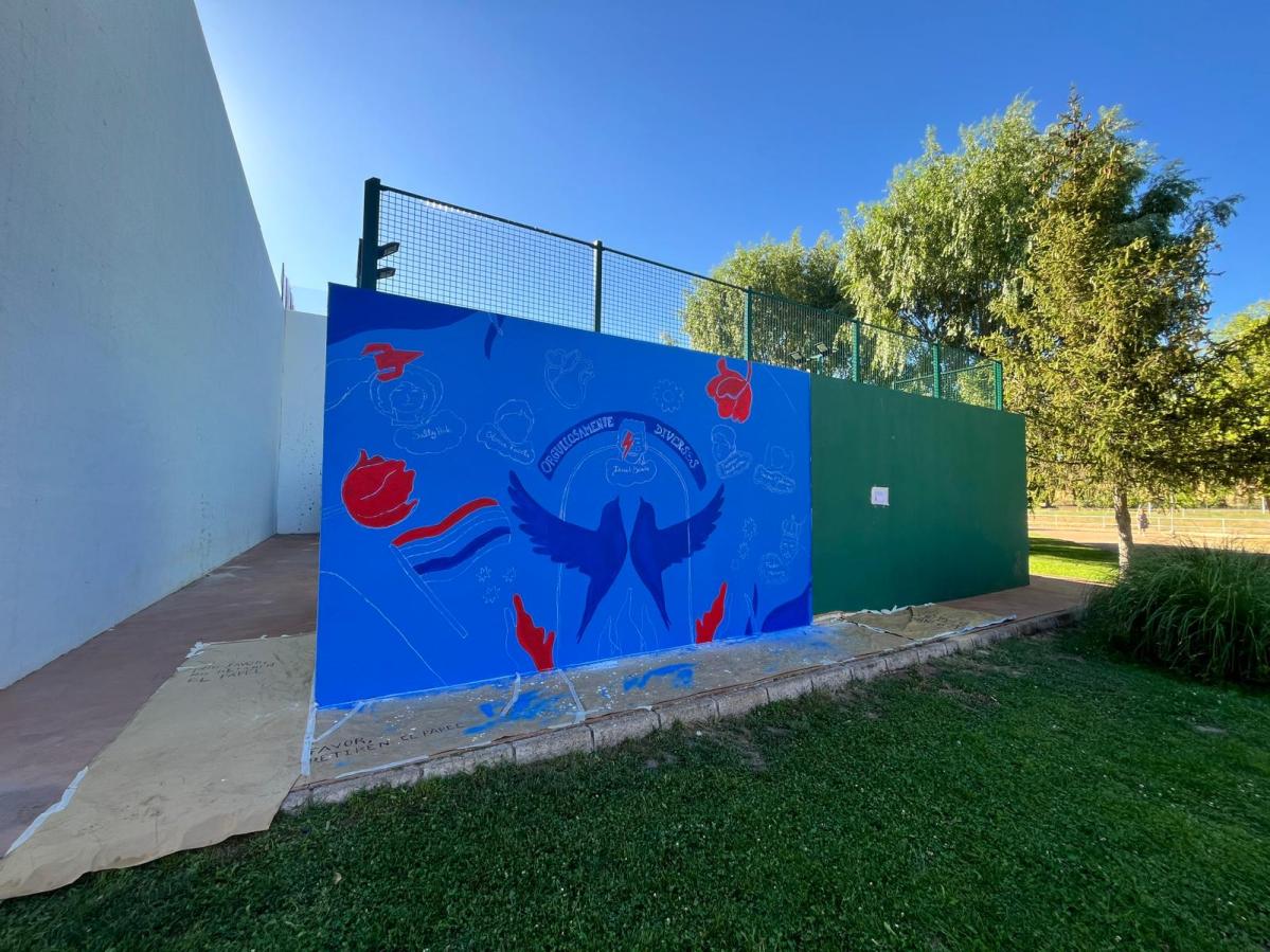 Orgullosamente Diversas proceso mural