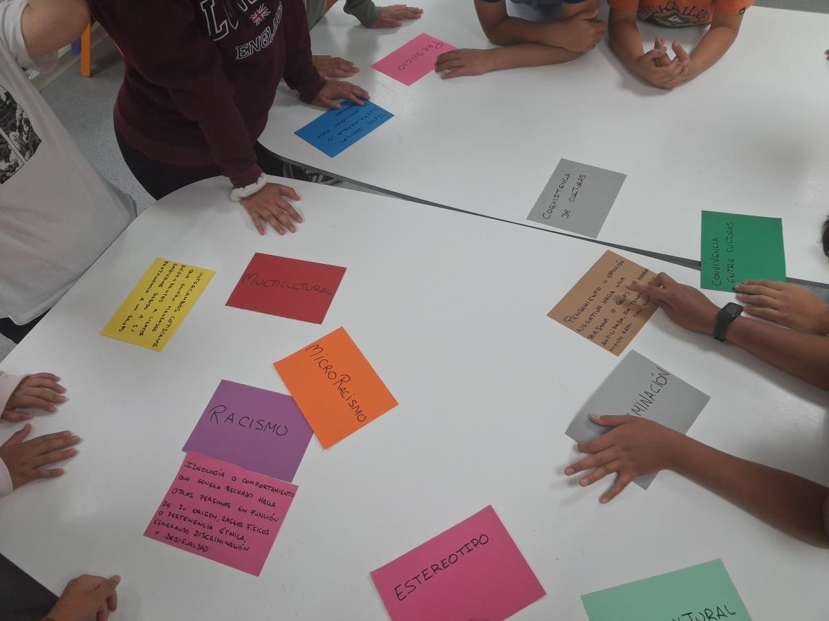 Educando en Diversidad taller Convivencia Intercultural en CEIP Andrés Garcia Soler. conceptos básicos.