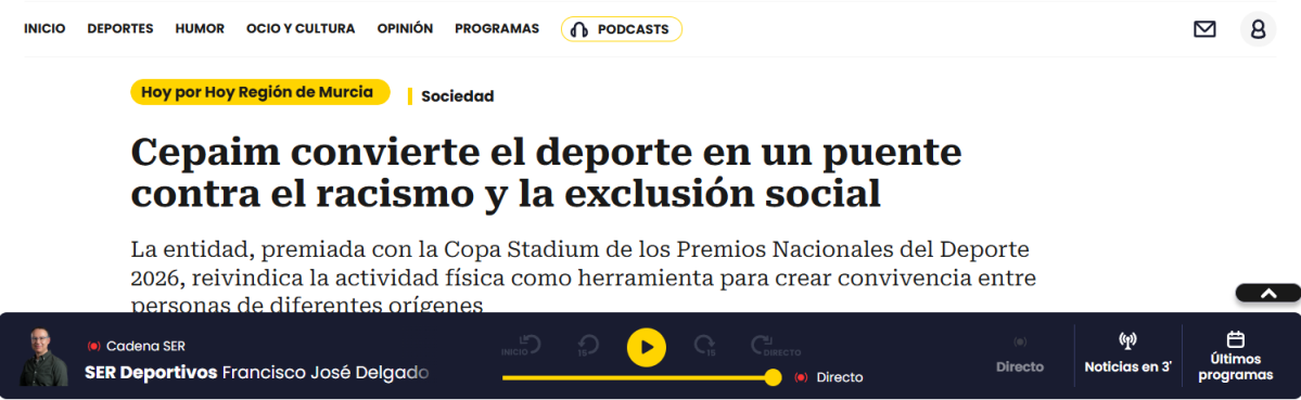 Entrevista Ser Murcia a Juan Antonio Segura por Copa Stadium 2025