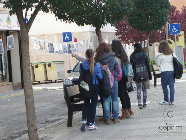 molina dice no violencia de genero exposicion calle cepaim