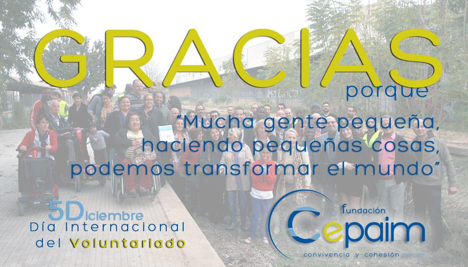 5 dic Dia internacional del voluntariado cepaim
