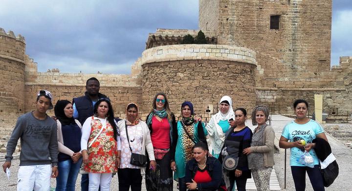 Visita a la Alcazaba de Almeria   Acogida Nijar Cepaim
