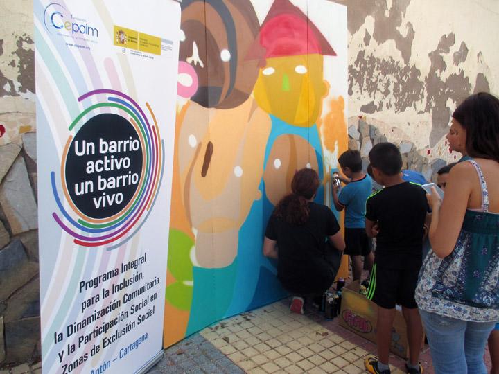 Actividades para la accion comunitaria barrio san anton cepaim cartagena  san juan 2