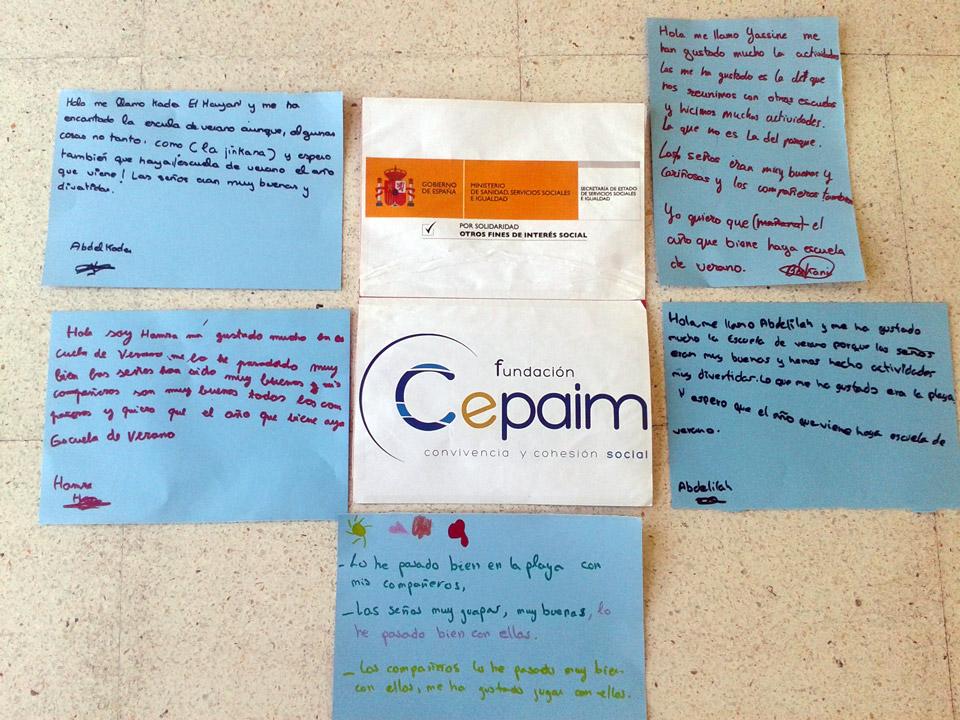 escuela verano san anton cartagena cepaim 2015 testi