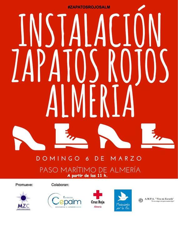 zapatos rojos cepaim nijar violencia mujer cartel