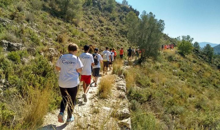 Participa Jovenes Alquerieta Cepaim Alzira Entramiento senderismo