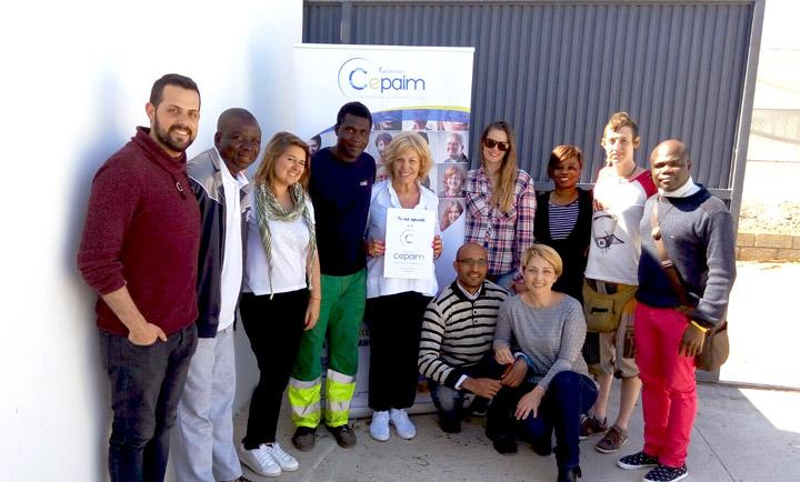 Visita y donacion a Cepaim Nijar por Fundacion Esperanza Pertusa