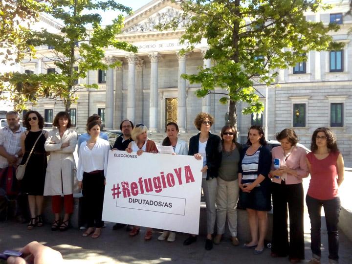 #RefugioYA acto Madrid Congreso de los Diputados 11 Medidas urgentes 26J