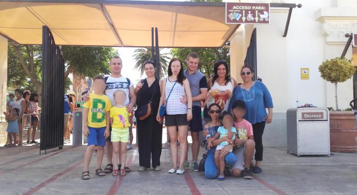 visita parque warner familias cepaim madrid