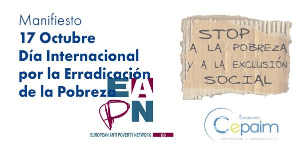 manifiesto 17 oct dia int erradicacion pobreza 2016