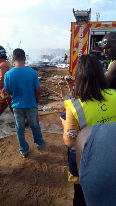 incendio asentamiento lepe comunicado cepaim 2