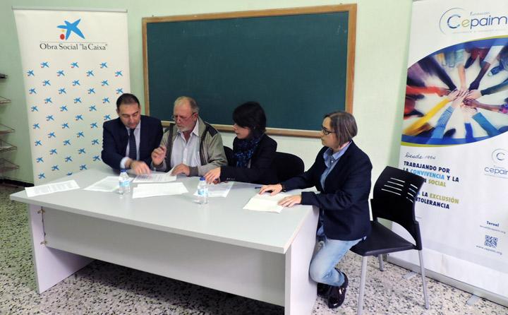 firma convenio la caixa cepaim teruel empleo
