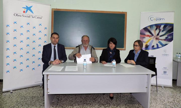firma convenio obra social la caixa funcacion cepaim teruel