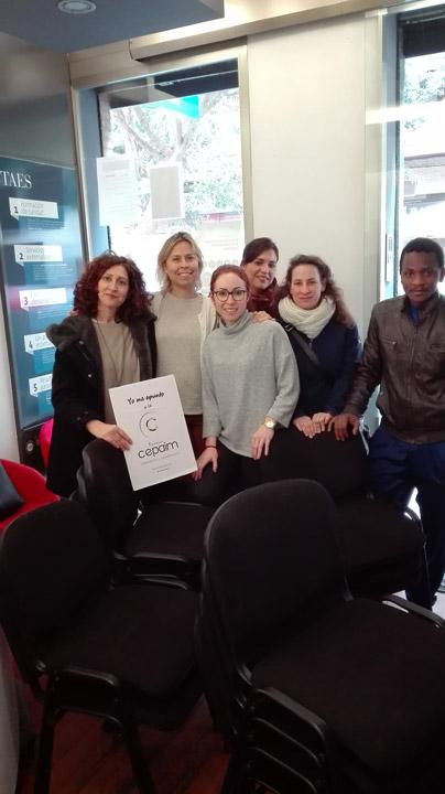 Donacion de sillas de Taes Formacion a Fundacion Cepaim en Valencia