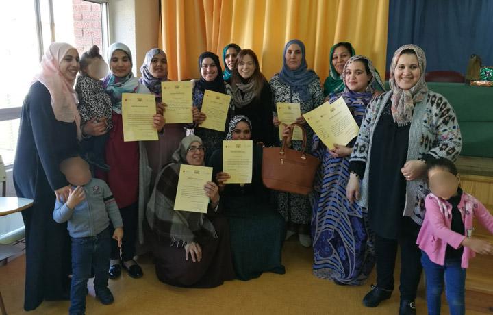 Grupo de alumnas fundacion Cepaim Molina de Segura curso de español