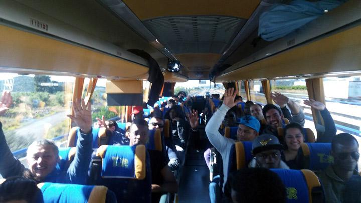 Autobus Fundacion Cepaim en Valencia partido Villarreal