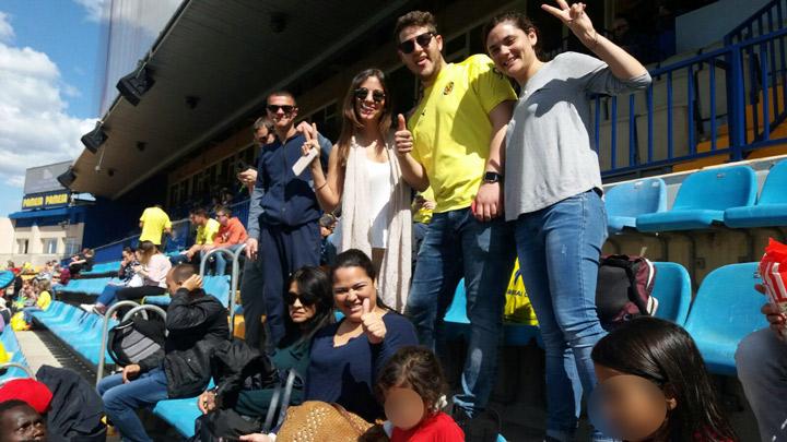 Participantes Acogida y PI Fundacion Cepaim en Valencia en partido Villareal
