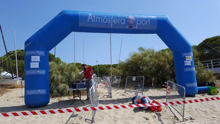 arco salida travesia nado Fundacion Cepaim Lepe