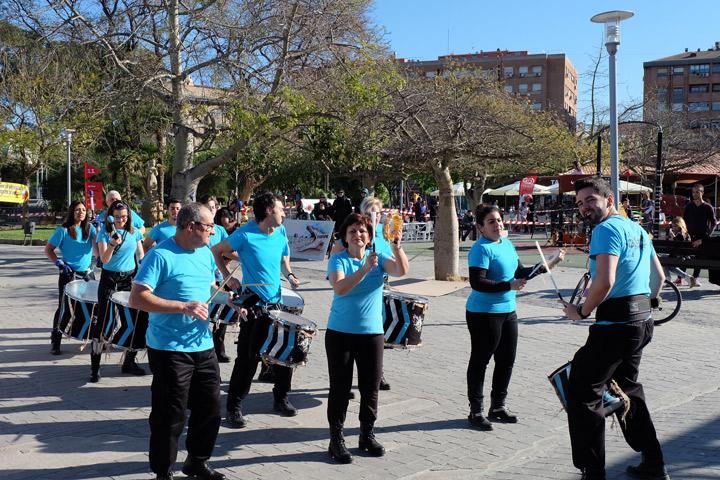 batucada III Carrera Solidaria Fundacion Cepaim en Murcia