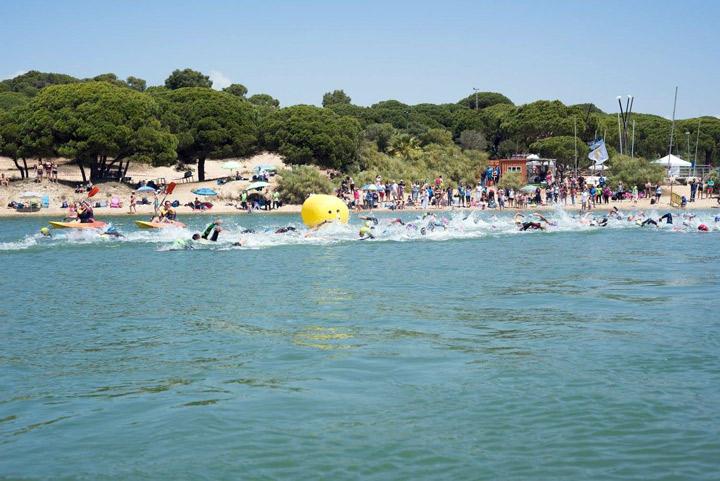 trayecto travesía a nado Fundacion Cepaim Lepe