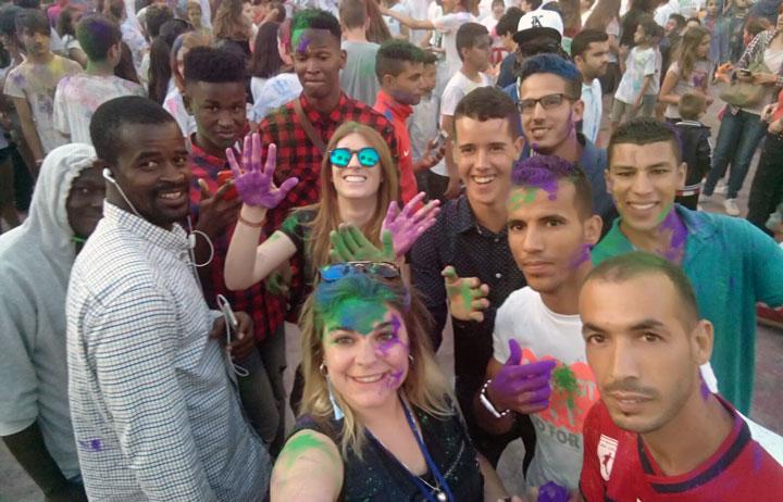 Fiesta Holi en El Ejido Fundacion Cepaim