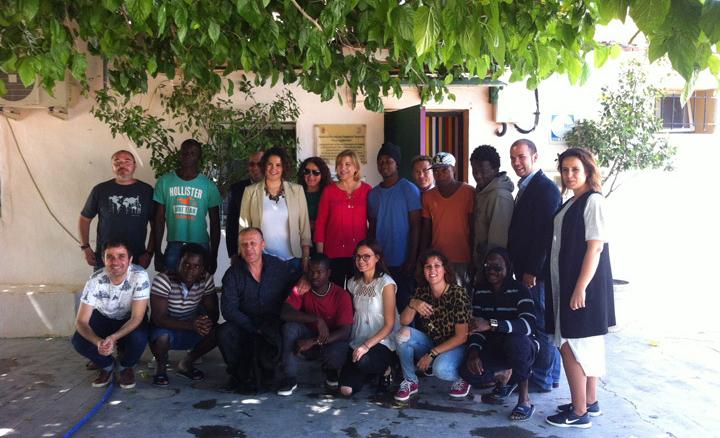 Foto de familia Fundacion Cepaim Torre Pacheco Visita
