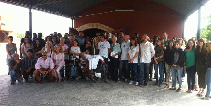 Reto pedaladas con Octaviano Fundacion Cepaim en Murcia