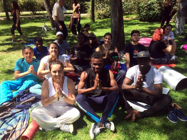 taller de yoga fundacion cepaim en Valencia