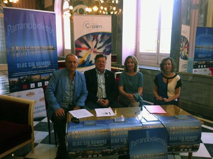 Mesa Presentacion Parrandboleros Fundacion Cepaim en Murcia