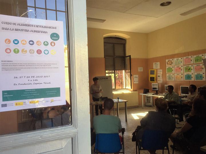 Formacion intolerancias alimenticias y manipulacoin alimentos Fundacion Cepaim en Teruel Nuevos Senderos3
