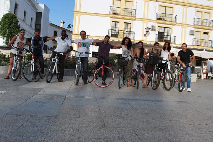 Presentacion 12 millones de pedaladas Fundacion Cepaim en Ayamonte   Equipo Cepaim