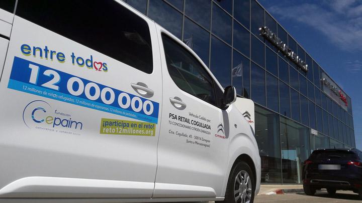 Citroen PSA Retail cogullada colaboración Fundacion Cepaim reto 12 milllones Zaragoza2