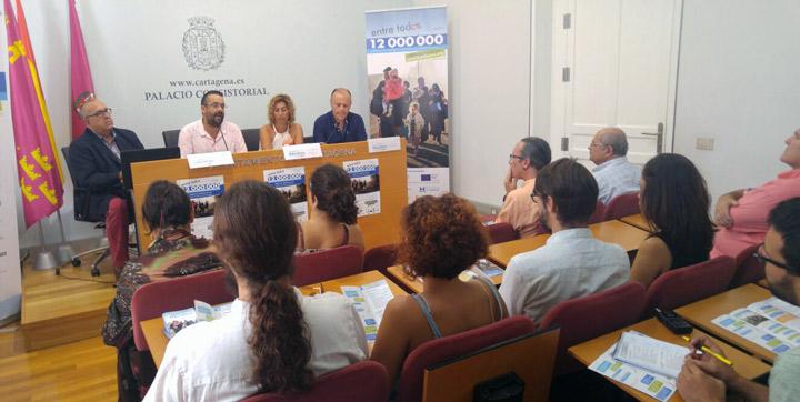 Rueda de prensa presentacion Reto 12 millones Fundacion Cepaim en Cartagena