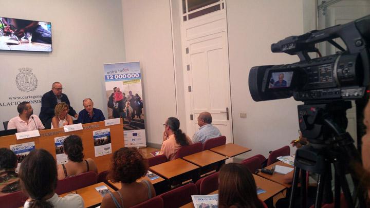 Rueda de prensa presentacion Reto 12 millones Fundacion Cepaim en Cartagena5