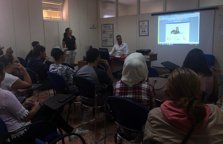 Curso carretillas fundacion Cepaim Lepe