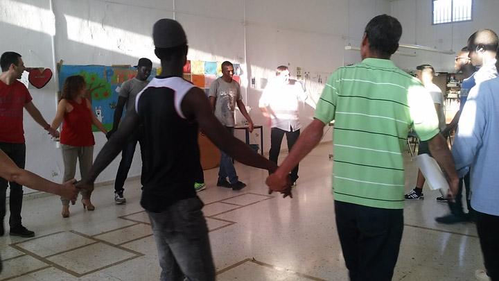 Taller hombres de cuidados fundacion Cepaim en Lepe3