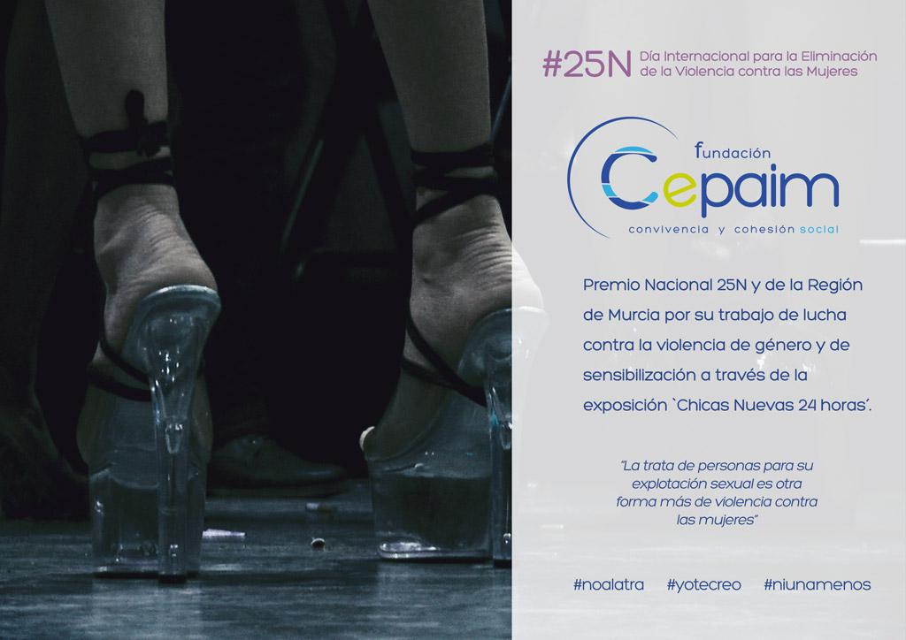 Cartel 25N Cepaim Premios Elminiacion Violencia Genero Trata web