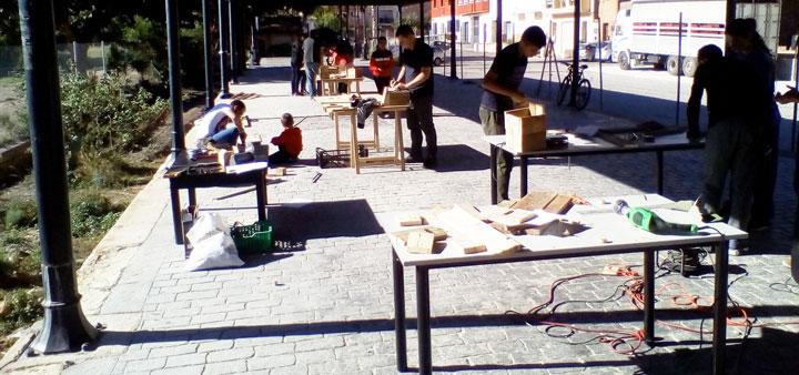 Fundacion Cepaim en Murcia Elaboracion cajas nido   MedioAmbiente 