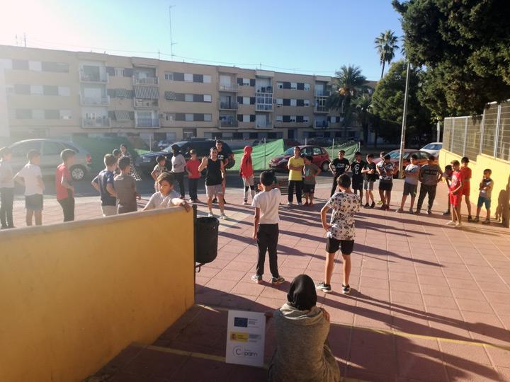 Taller Parkour Fundacion Cepaim en Cartagena Proyecto Convive3