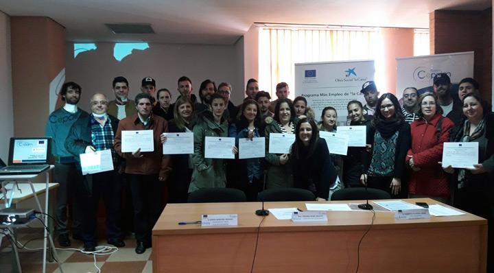 EntregaDiplomasMasEmpleo2017 Fundacion Cepaim en Merida