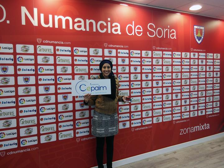 Entrega bonos CD Numancia Fundacion Cepaim en Soria3