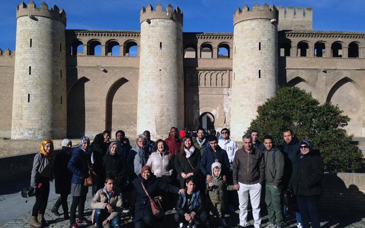 Visita Aljafería Zaragoza fundacion Cepaim febrero2018