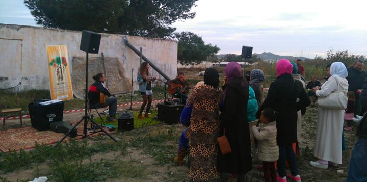 Concierto asentamiento Villa María   Fundacion Cepaim en Níjar