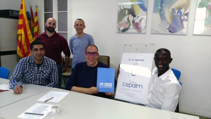 Visita ACNUR Fundacion Cepaim en Barcelona1